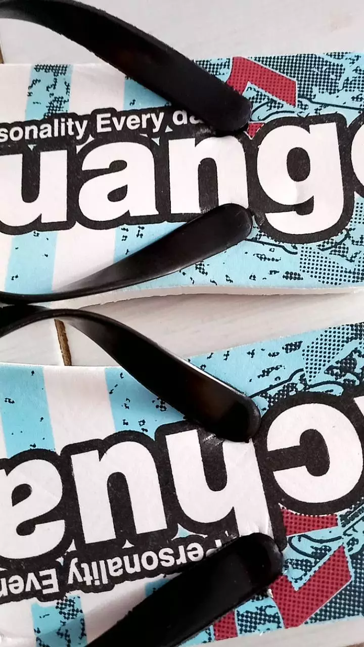 Sandal Jepit Pria Motif Achuange Bahan Spon - Foto ulasan pembeli