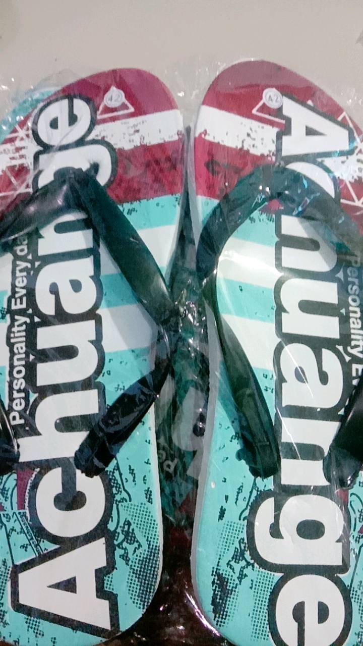 Sandal Jepit Pria Motif Achuange Bahan Spon - Foto ulasan pembeli