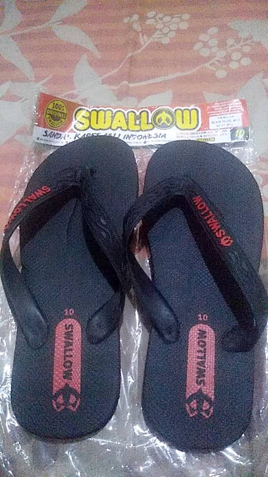 SANDAL JEPIT SWALLOW BLACK PEARL & BLACK GOLD & ARMY & CAMO & MAPLE - Foto ulasan pembeli