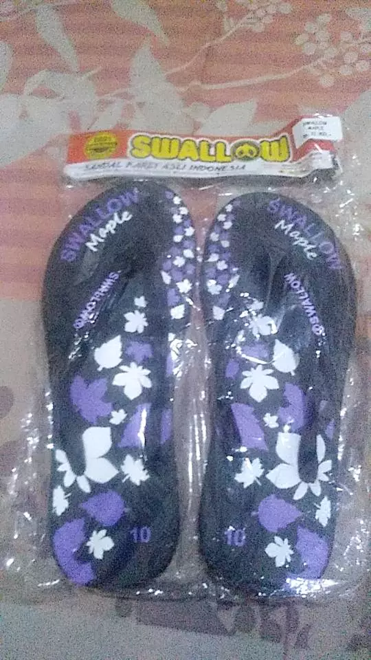 SANDAL JEPIT SWALLOW BLACK PEARL & BLACK GOLD & ARMY & CAMO & MAPLE - Foto ulasan pembeli