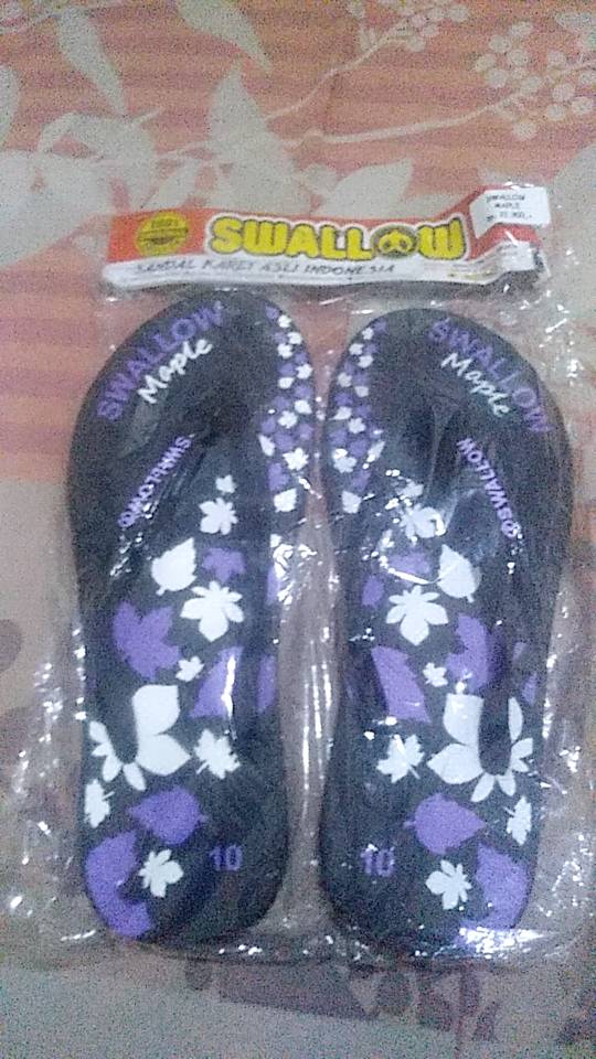 SANDAL JEPIT SWALLOW BLACK PEARL & BLACK GOLD & ARMY & CAMO & MAPLE - Foto ulasan pembeli