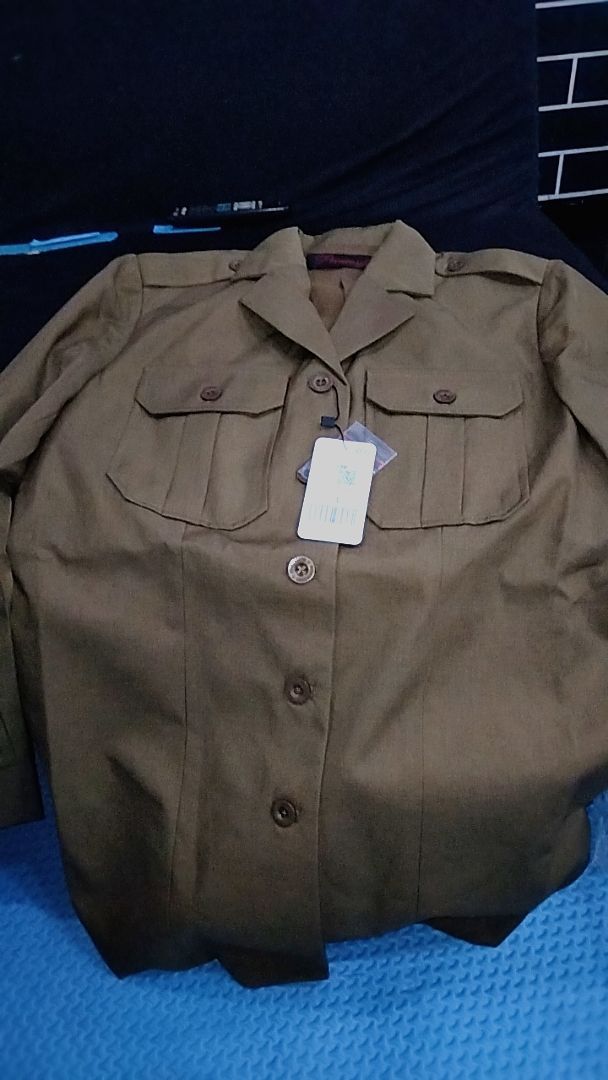 Setelan Blazer PNS Wanita Khaki Gelap Elegan - foto 10 dari 10, ixzlq64dnb