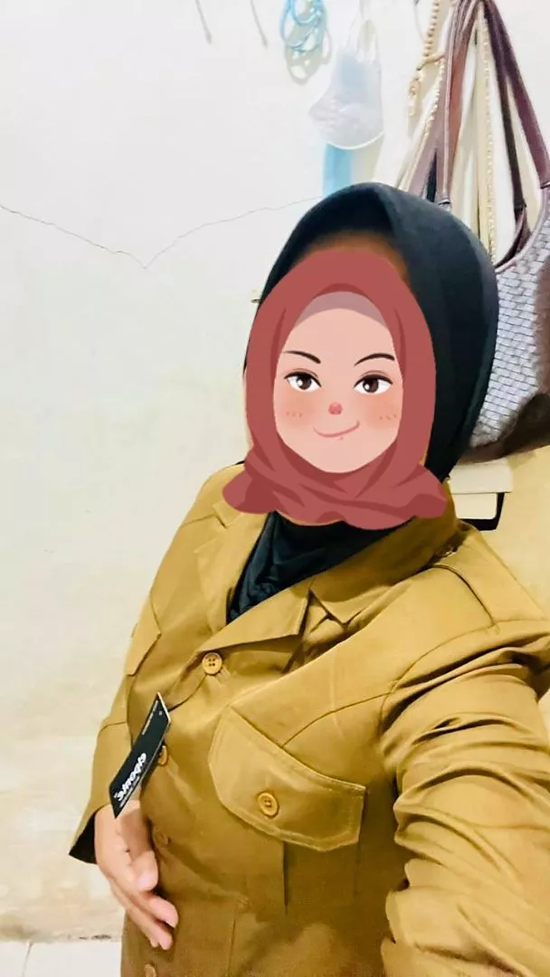 Setelan Blazer PNS Wanita Khaki Gelap Elegan - Foto ulasan pembeli