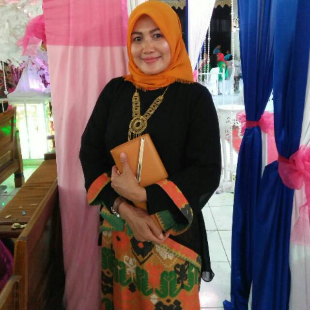 Setelan Blazer PNS Wanita Khaki Gelap Elegan - Foto ulasan pembeli