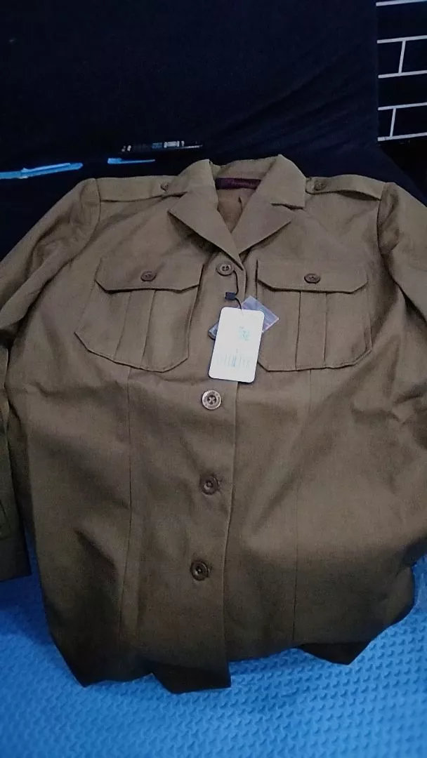 Setelan Blazer PNS Wanita Khaki Gelap Elegan - Foto ulasan pembeli