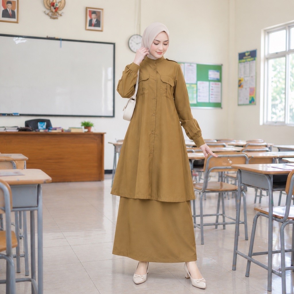 SETELAN ROK CELANA KHEKY, PNS, PEMDA BAJU KERJA WANITA SETELAN ROK DAN SETELAN CELANA WANITA KERJA PNS GURU JUMBO - foto 2 dari 10, susanharry170