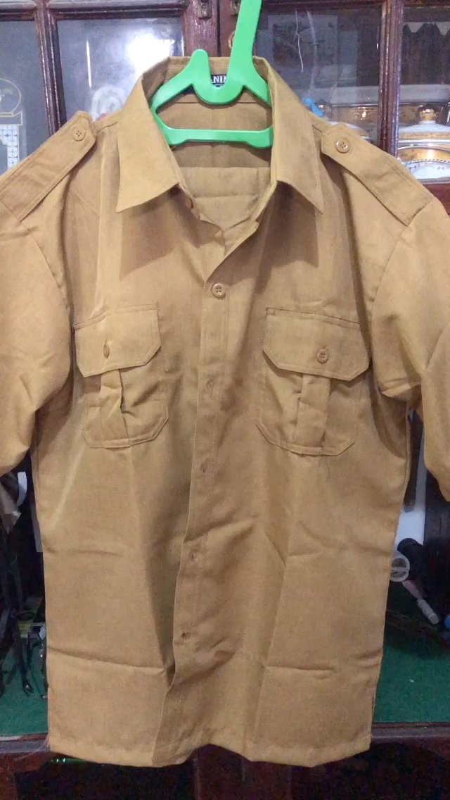 Setelan Seragam PNS Pria Baju Dinas ASN Pemda Guru Khaki Semiwoll Premium Tebal - Foto ulasan pembeli