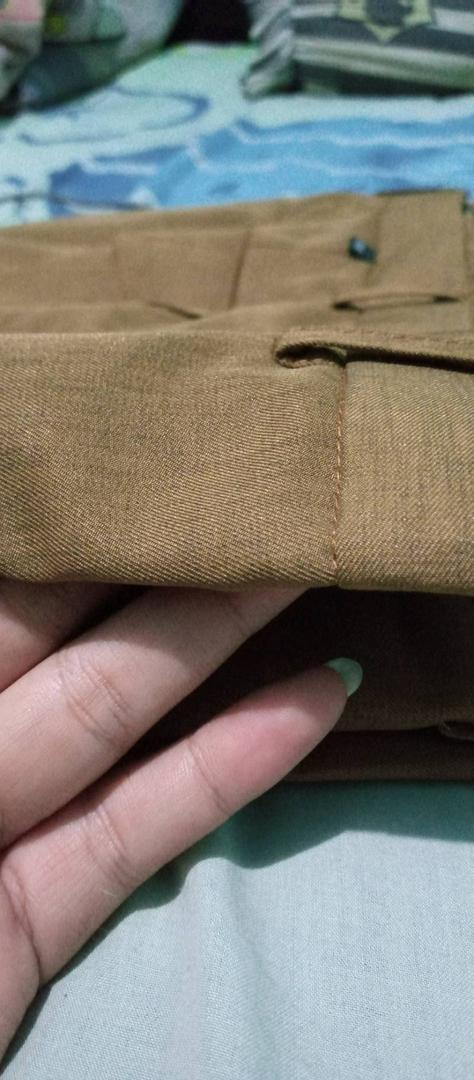 Setelan Seragam PNS Pria Baju Dinas ASN Pemda Guru Khaki Semiwoll Premium Tebal - Foto ulasan pembeli