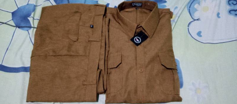 Setelan Seragam PNS Pria Baju Dinas ASN Pemda Guru Khaki Semiwoll Premium Tebal - Foto ulasan pembeli