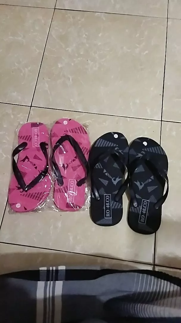 SENDAL JEPIT COWO DEWASA MOTIP RO.CO - Foto ulasan pembeli