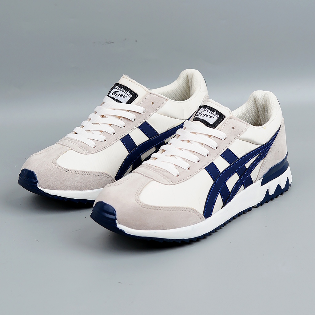 SEPATU 0NITSUKA TIGER California 78 Deluxe Cream Blue Red CLASSIC KASUAL SANTAI BEST SELER