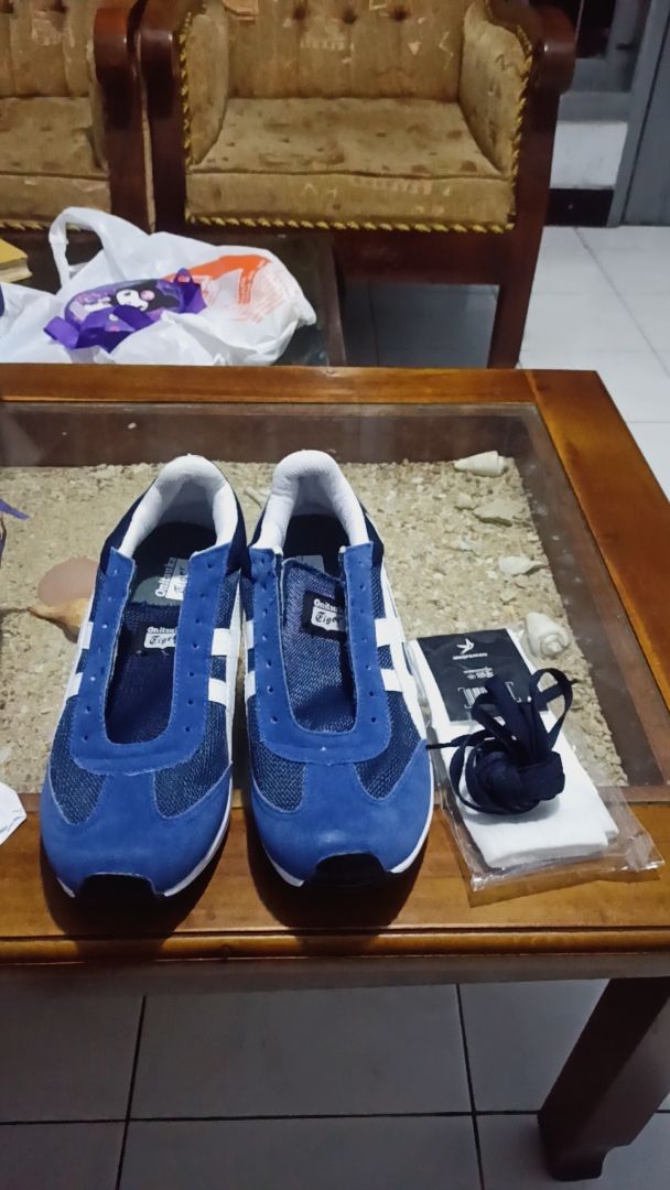 SEPATU 0NITSUKA TIGER California 78 Deluxe Cream Blue Red CLASSIC KASUAL SANTAI BEST SELER - foto 4 dari 10, fuatridwan101