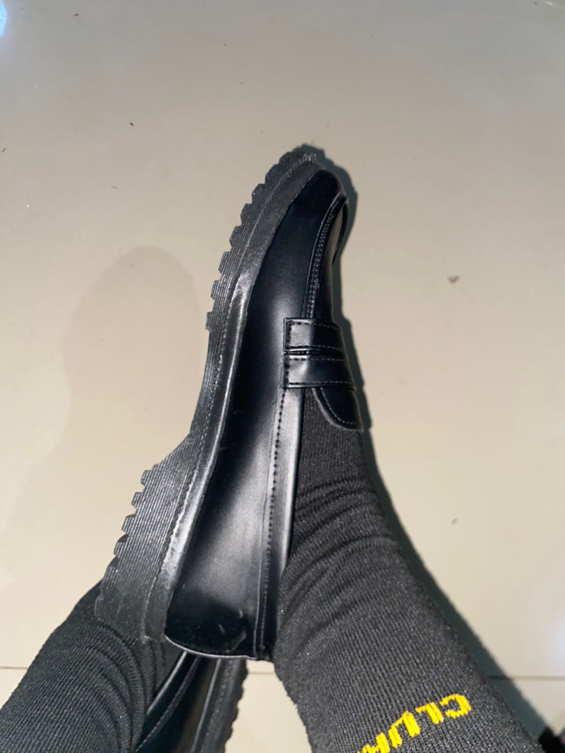 Sepatu Oxford Wanita Slip On Kulit Sintetis - Foto ulasan pembeli