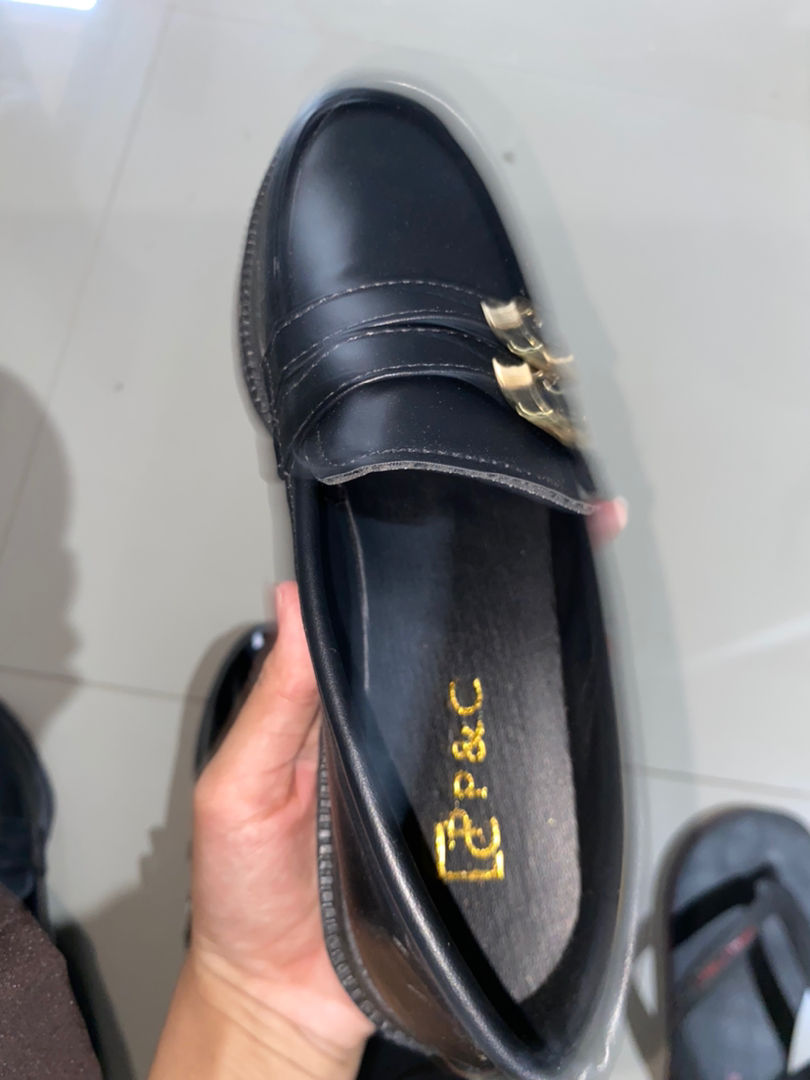Sepatu Oxford Wanita Slip On Kulit Sintetis - Foto ulasan pembeli