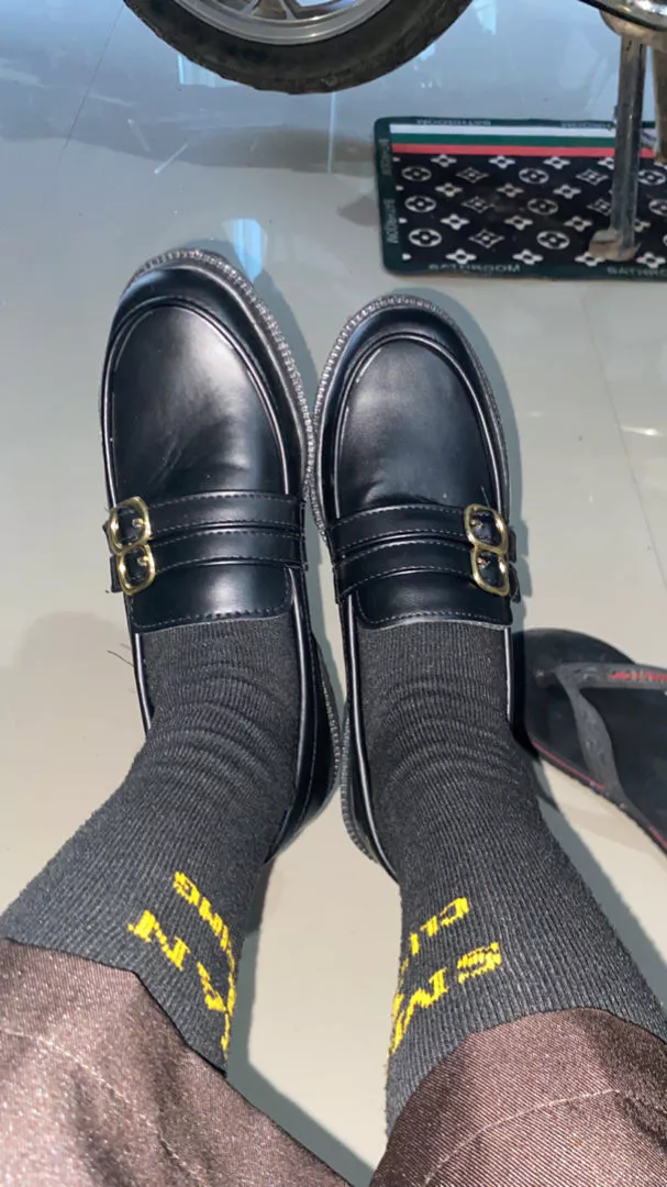 Sepatu Oxford Wanita Slip On Kulit Sintetis - Foto ulasan pembeli