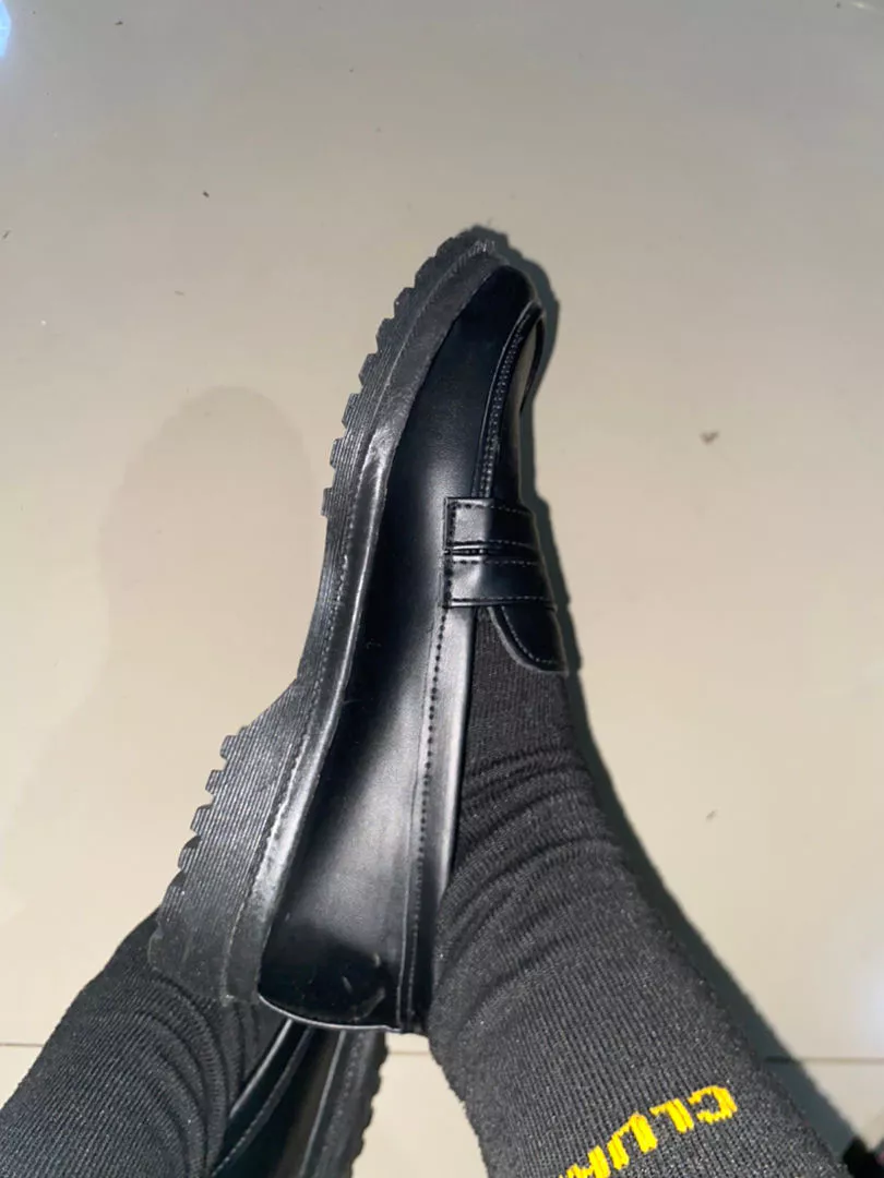 Sepatu Oxford Wanita Slip On Kulit Sintetis - Foto ulasan pembeli