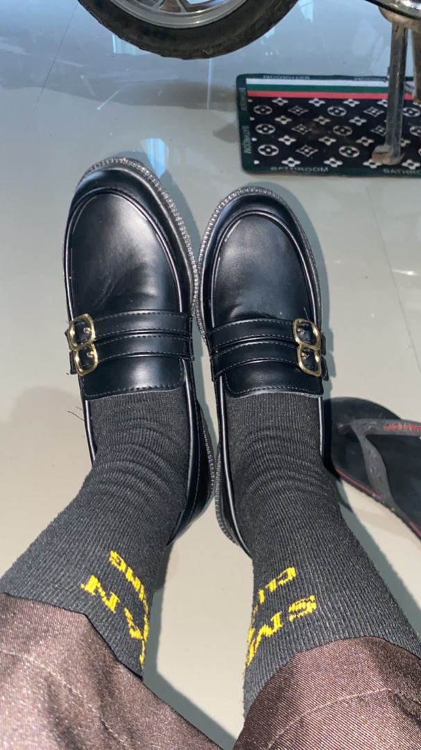 Sepatu Oxford Wanita Slip On Kulit Sintetis - Foto ulasan pembeli