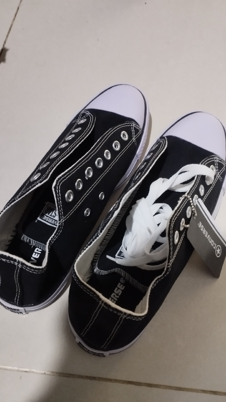 sepatu convers70. + box sepatu sneakers canvas 12's - Foto ulasan pembeli