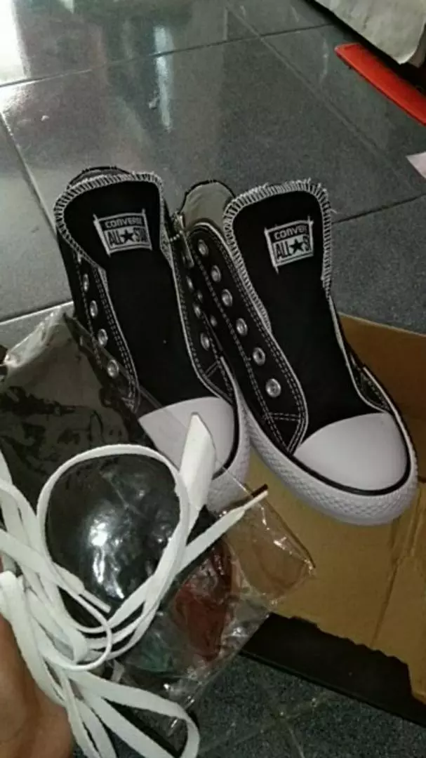 sepatu convers70. + box sepatu sneakers canvas 12's - Foto ulasan pembeli