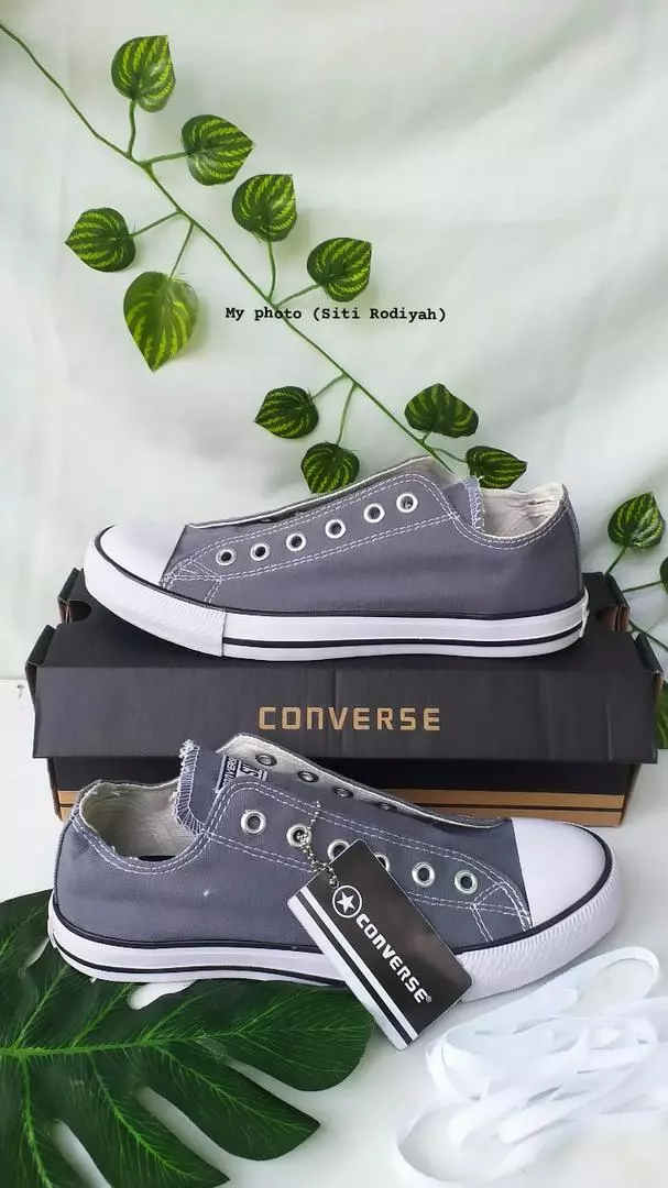 sepatu convers70. + box sepatu sneakers canvas 12's - Foto ulasan pembeli