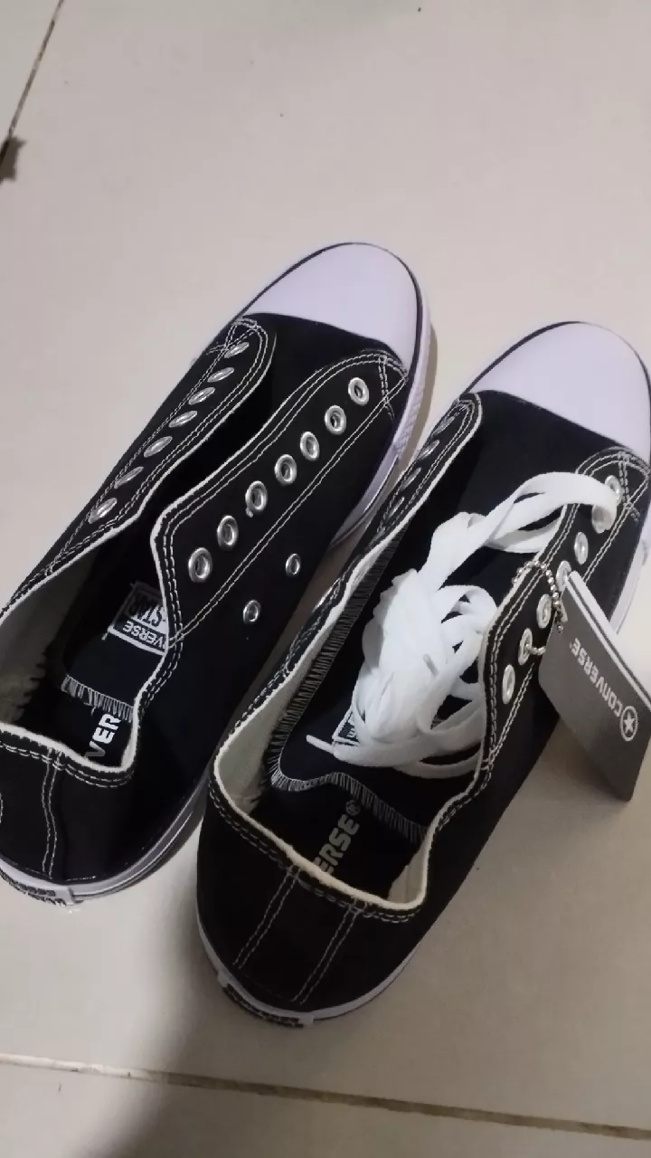 sepatu convers70. + box sepatu sneakers canvas 12's - Foto ulasan pembeli