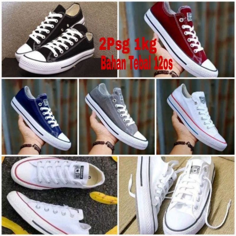 Sepatu Converse Allstar Kw Super No Box Anak - foto 1 dari 10