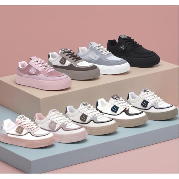 Sepatu DNY Sepatu Sneakers Wanita Running Shoes Perempuan Casual Shoes Spatu Jalan Import 0444D - foto 3 dari 10, mekbeibwij