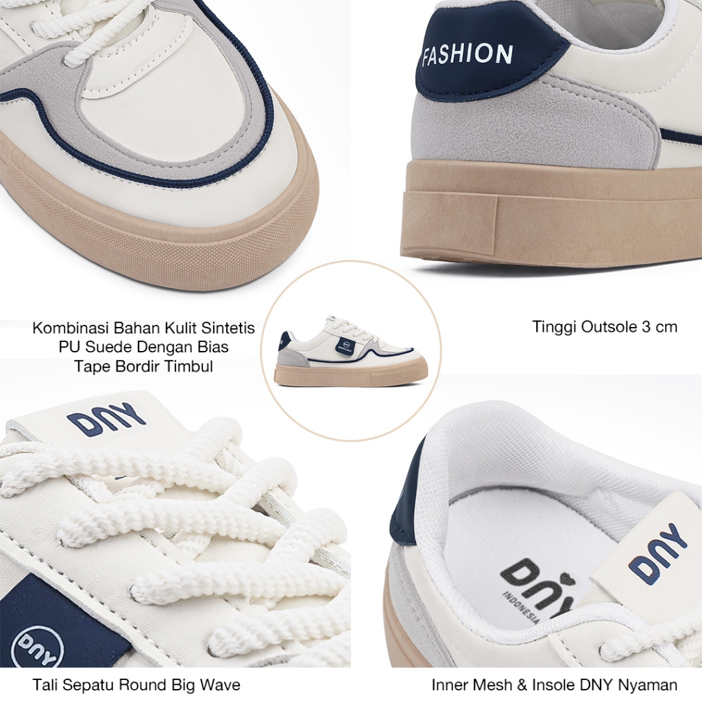 Sepatu DNY Sepatu Sneakers Wanita Running Shoes Perempuan Casual Shoes Spatu Jalan Import 0444D - foto 4 dari 10, mekbeibwij