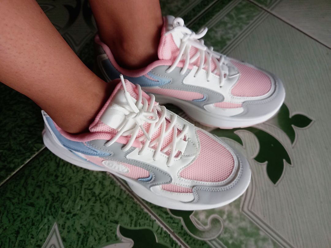 Sepatu DNY Sepatu Sneakers Wanita Spatu Olahraga Kekinian Sneaker Cewek Te Wanita Running Shoes 0483 - Buyer review photo