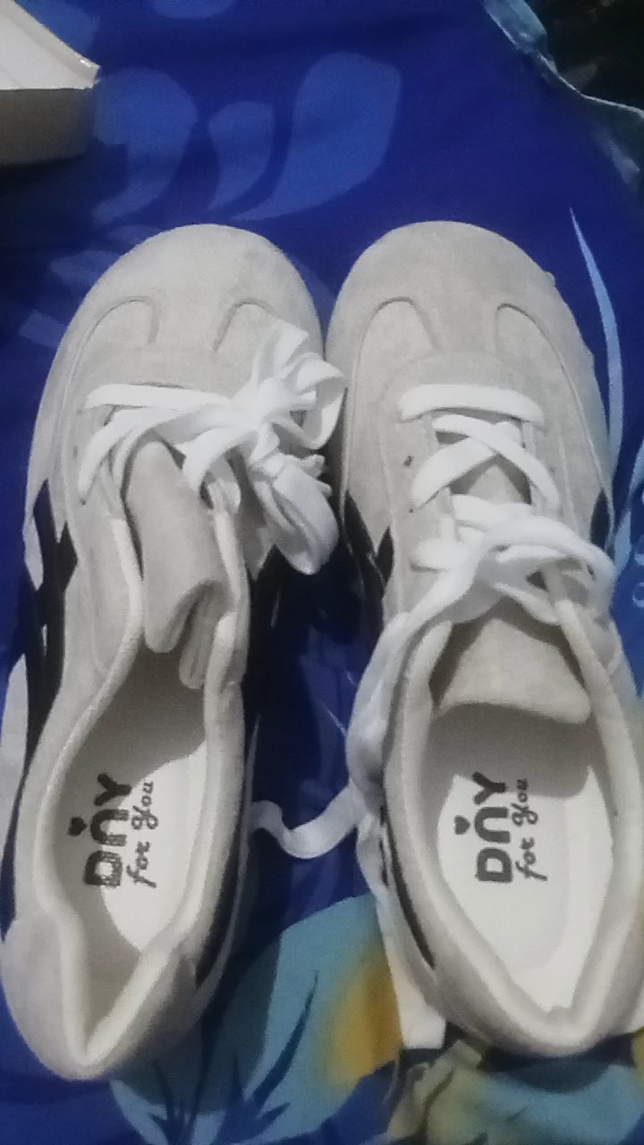 Sepatu DNY Sport Wanita Sneakers Olahraga Cewek Running Shoes Jogging Sepatu Senam Perempuan 0525A - Foto ulasan pembeli