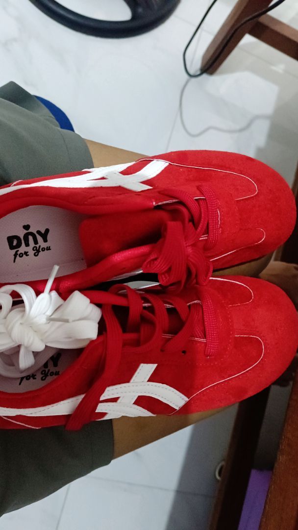 Sepatu DNY Sport Wanita Sneakers Olahraga Cewek Running Shoes Jogging Sepatu Senam Perempuan 0525A - Foto ulasan pembeli