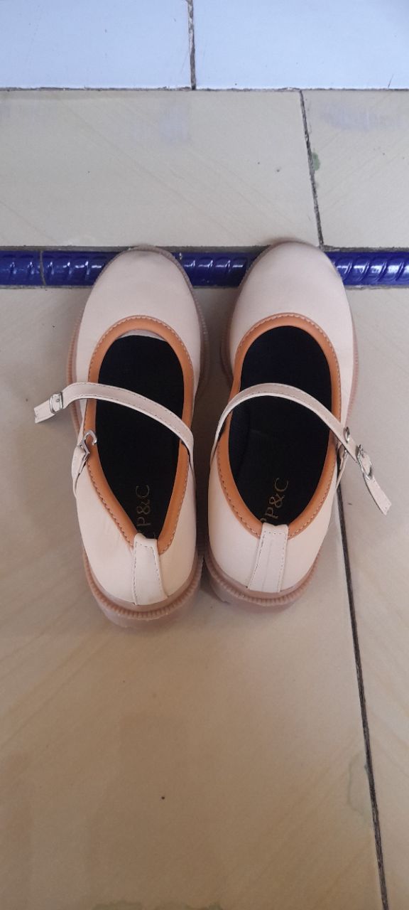 Sepatu Docmart Wanita Kerja Hitam Gesper / Flat Loafers Cewek Terbaru Korean Style Casual 039 - foto 6 dari 10