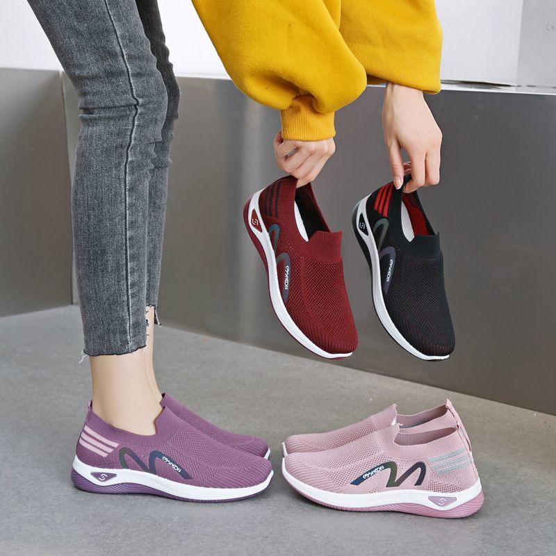 Sepatu_Kasual (S-46) sepatu Sneakers slip on wanita import - foto 1 dari 10