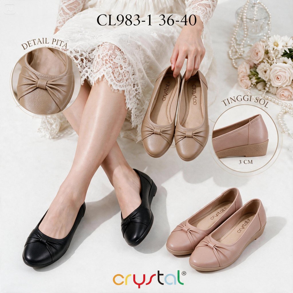 Sepatu Karet Jelly Wanita Wedges Ringan Berkualitas - foto 1 dari 10