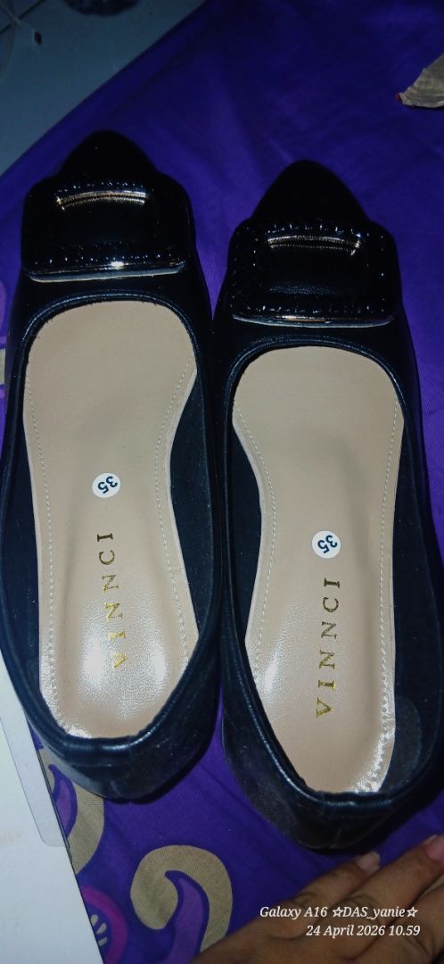 sepatu pancus wanita kantor bahan import premium - foto 2 dari 10