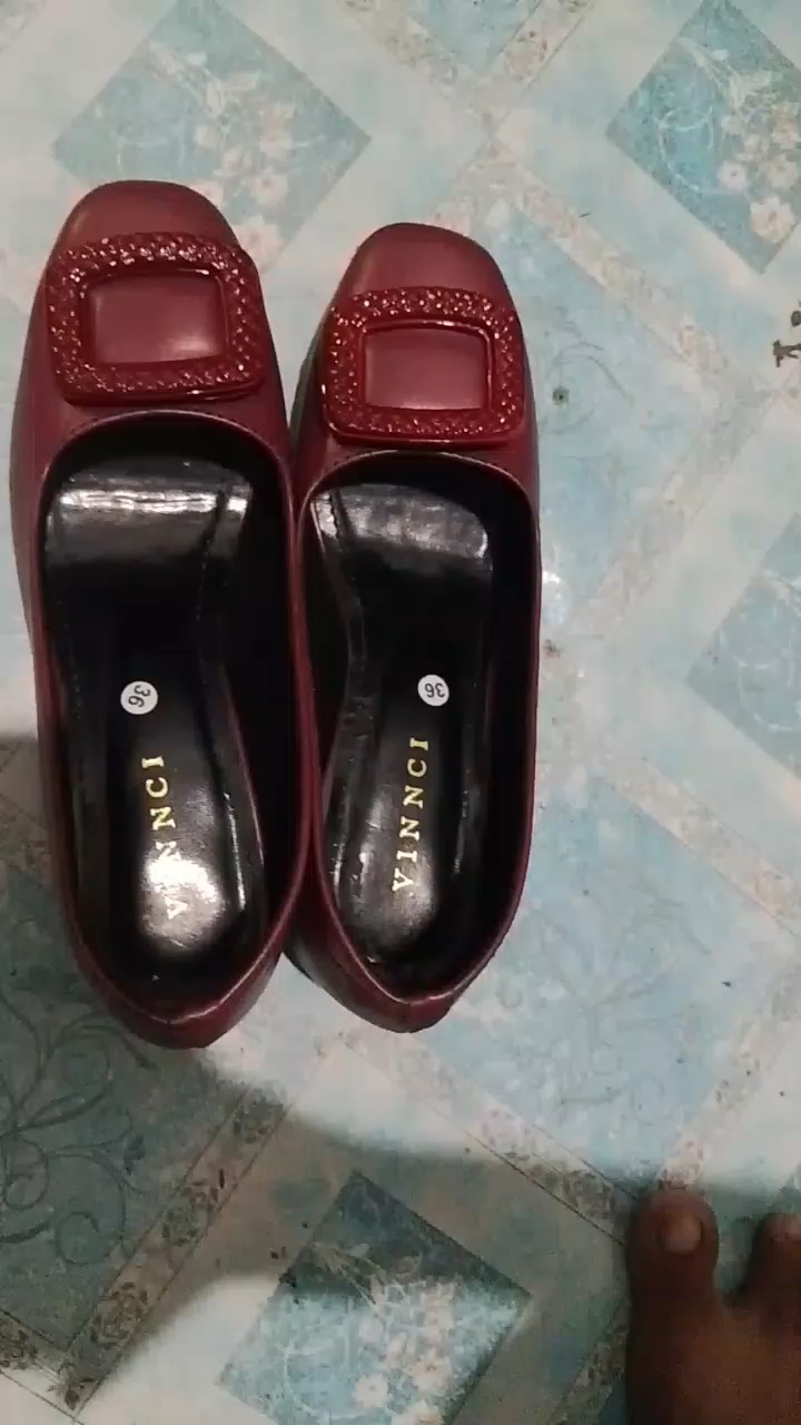 sepatu pancus wanita kantor bahan import premium - Foto ulasan pembeli