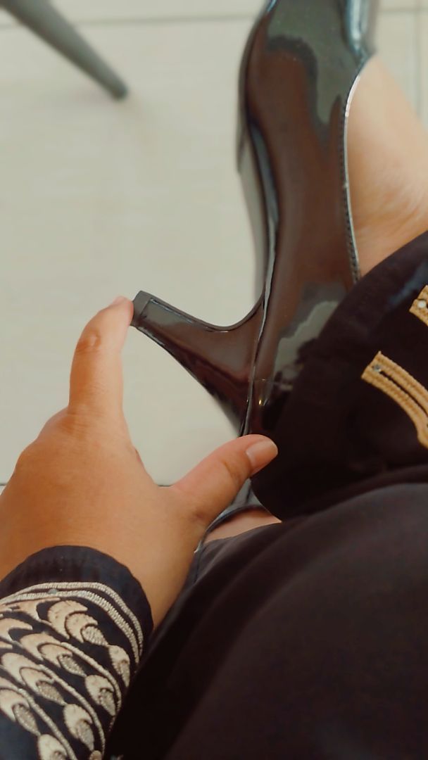 Sepatu Pantofel Wanita Kerja Hak Tinggi 7cm Anti Licin - foto 7 dari 10