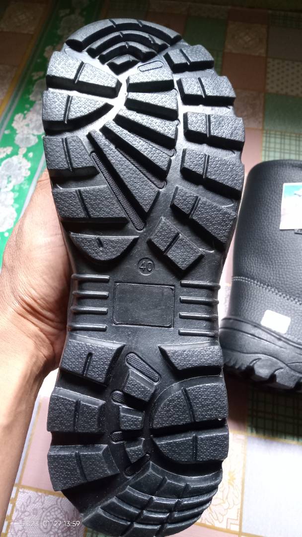 Sepatu Safety King Shoes Ujung Besi Kulit Terlaris - Foto ulasan pembeli