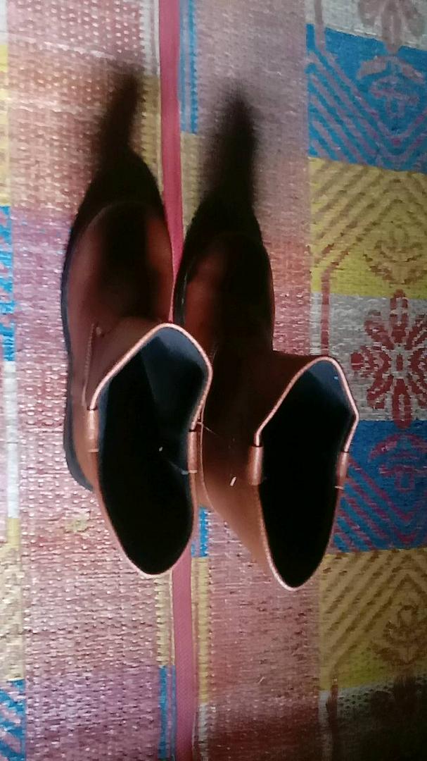 Sepatu Safety King Shoes Ujung Besi Kulit Terlaris - Foto ulasan pembeli