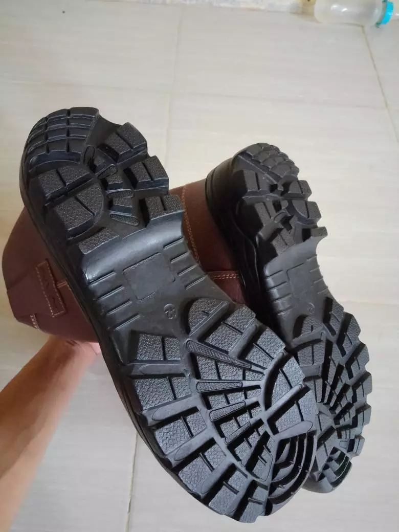 Sepatu Safety King Shoes Ujung Besi Kulit Terlaris - Foto ulasan pembeli