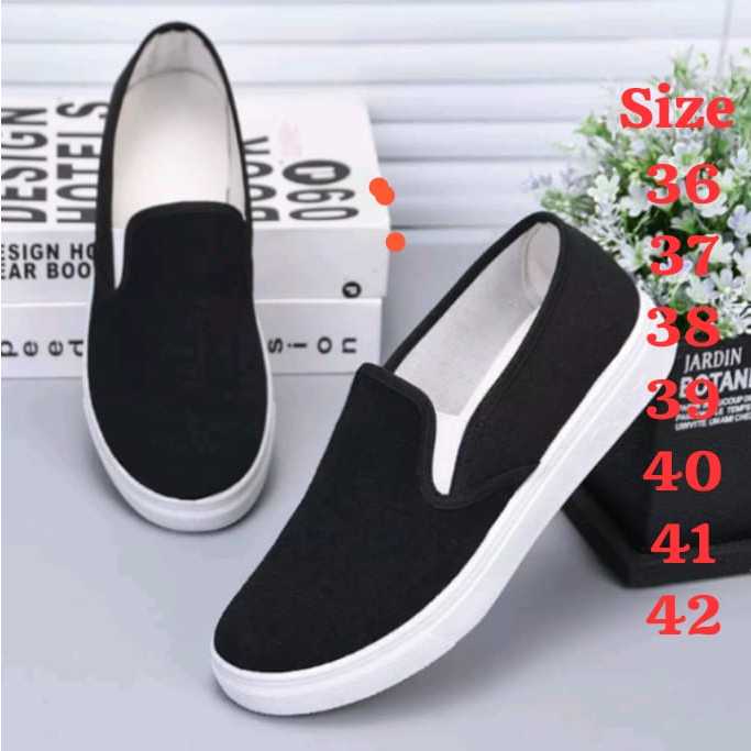 Sepatu Slip On Wanita Terbaru Kanvas Murah - foto 1 dari 10
