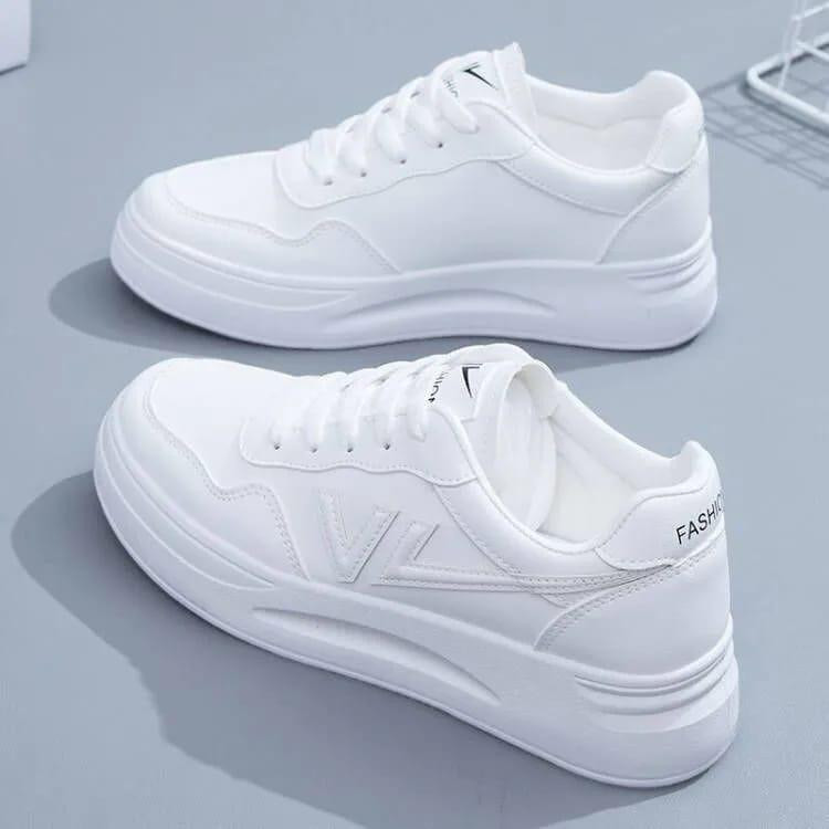 Sepatu Sneakers Wanita Putih Korean Style 36-40 - foto 6 dari 10