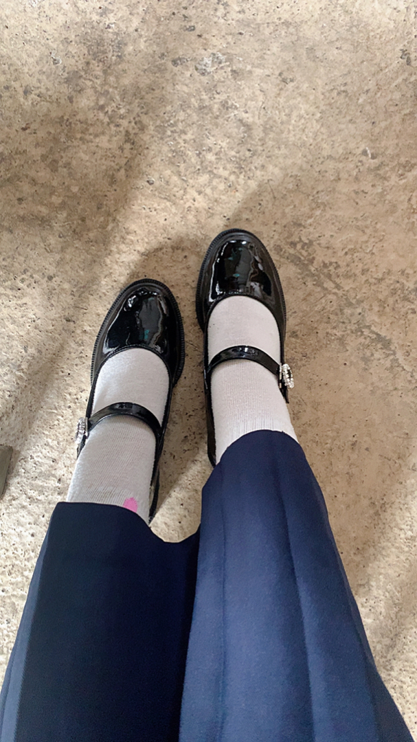Sepatu Wanita Murah Sneakers Song Hye Kyo Dots Pro Stars Hitam Cokelat Muda TerHits P1M0 Calm Cantik - Foto ulasan pembeli