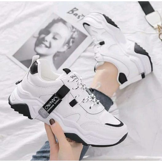 Sepatu Wanita Sneakers Wanwoo Sepatu Sneakers Wanita Tali - foto 1 dari 10