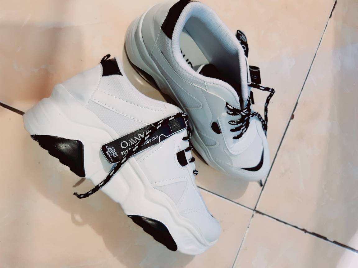 Sepatu Wanita Sneakers Wanwoo Sepatu Sneakers Wanita Tali - foto 2 dari 10