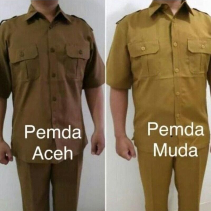 Seragam Dinas Hitam Kerah Sanghai Setelan Adem - foto 8 dari 10, udinsyafik