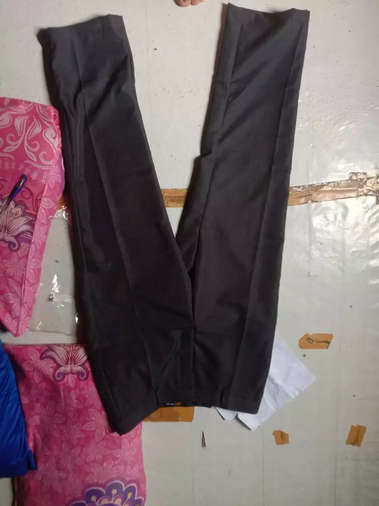Seragam Dinas Pria Abu Tua Lengan Panjang Pendek - Foto ulasan pembeli