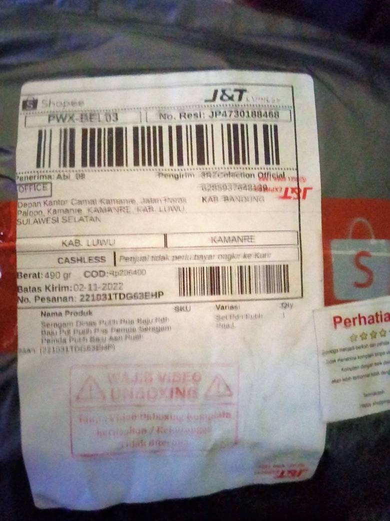 Seragam Dinas Pria Putih Bahan Lembut Full Steam - foto 4 dari 10, muh.jalil08
