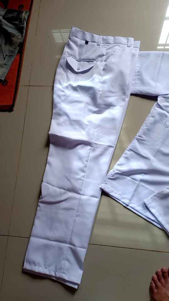 Seragam Dinas Pria Putih Bahan Lembut Full Steam - Foto ulasan pembeli