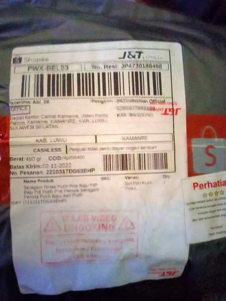 Seragam Dinas Pria Putih Bahan Lembut Full Steam - Foto ulasan pembeli
